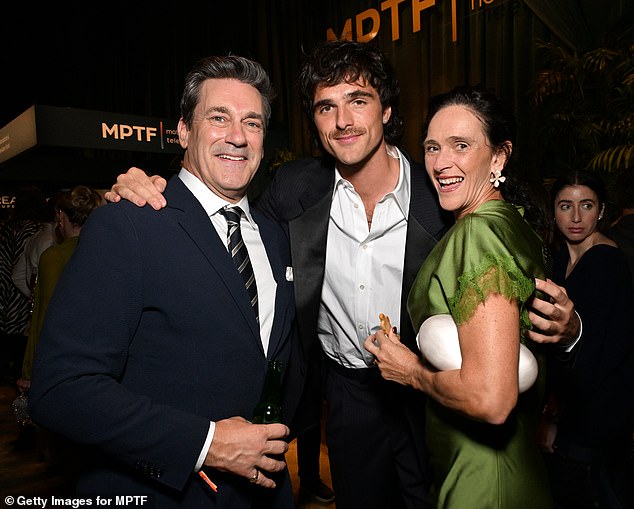 Elordi and his mom Melissa Elordi were also seen mingling with Jon Hamm