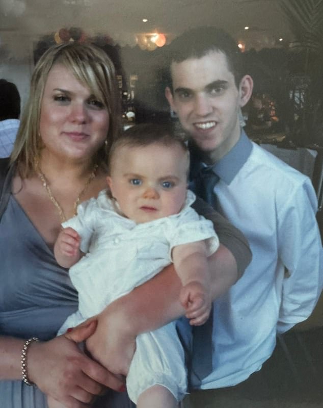 Harley (centre) pictured with mum Kelly and dad Ben Harris, who are fundraising to pay for a life saving surgery in New York