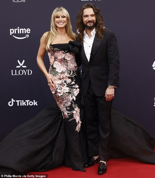 Klum and her husband Tom Kaulitz arrive for the Bambi Award 2025 at Bavaria Studios in Germany in November