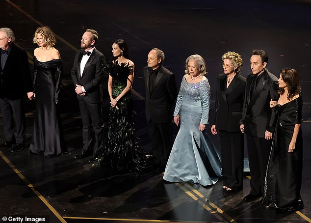 Crystal was joined by the stars of Reiner's films, including Meg Ryan, Kiefer Sutherland, Demi Moore, Kevin Pollak, Kathy Bates, Annette Bening, John Cusack and Daphne Zuniga