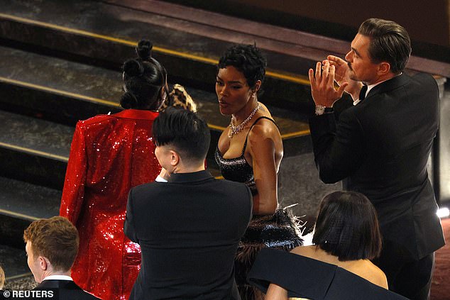 ‘The split-screen responses from Elle Fanning and Teyana Taylor as they didn’t get Best Supporting Actress were overkill performances of counter-intuitive emotions that should have won an award in a category of their own,' body language expert Judi James said