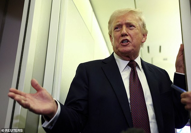 President Donald Trump declared on Sunday that the United States is 'decimating' Iran