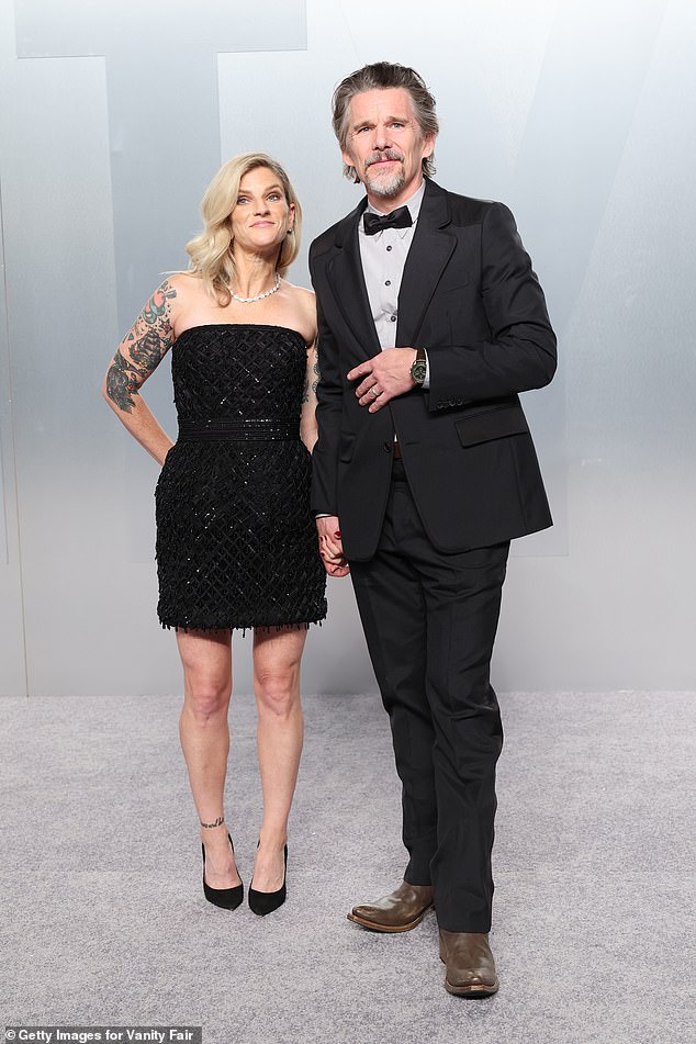 Ethan Hawke and his wife Ryan Hawke soaked up the spotlight