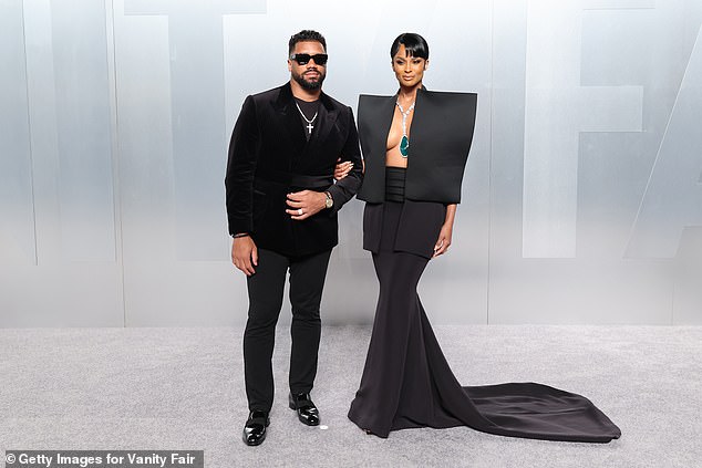 NFL star Russell Wilson and his songstress wife Ciara dazzled at the bash