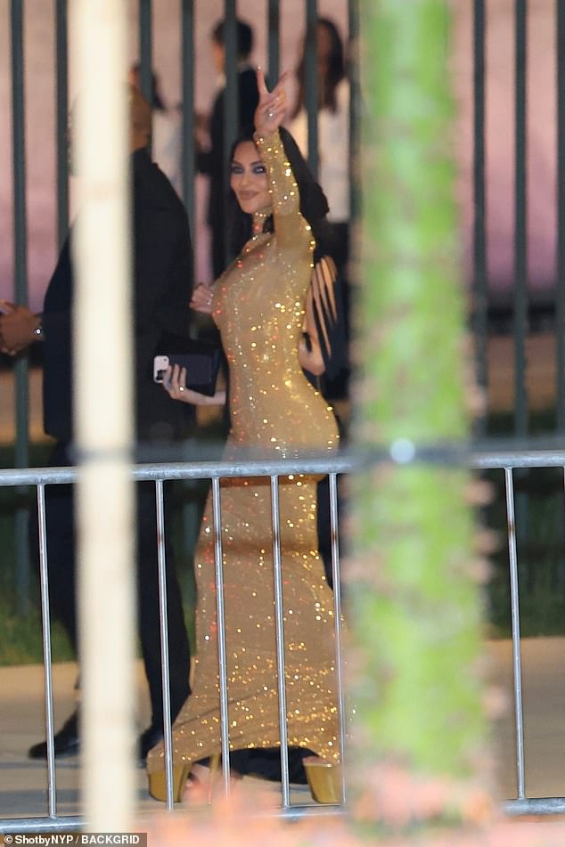 The star kept her towering heels on for the duration of the bash