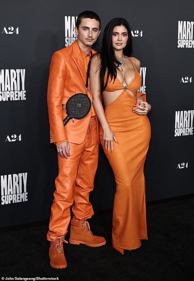 Posing in matching orange leather ensembles at the Marty Supreme premiere in December, like a cut-price 1990s Posh and Becks, the odd union continues to chip away at the Chalamet brand