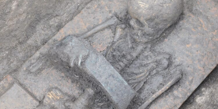 Bizarre burial of children with massive warrior belts uncovered in 2,500-year-old cemetery dig