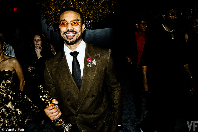 Hot on the heels of his Best Actor win, Michael B. Jordan was letting his hair down