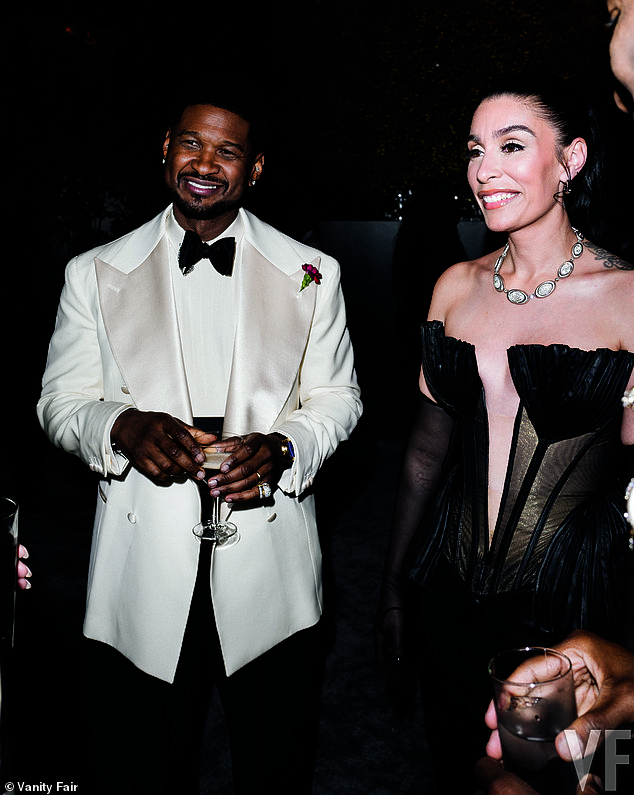 Usher looked incredibly dapper as he hit the floor with his wife Jennifer Goicoechea, also known as Jenn Raymond