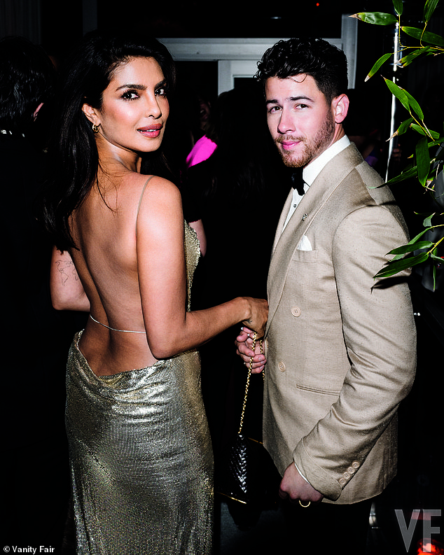 Priyanka Chopra looked jaw-dropping as she joined husband Nick Jonas, who was valliantly holding her handbag