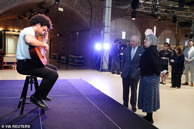 He also listened to a classical guitar performance by Rory Green