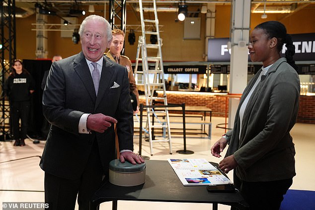 One of the day's highlights was a poetry reading by Mariama Jallow, another student helped by Creative Futures, who later gifted the monarch a homemade cake