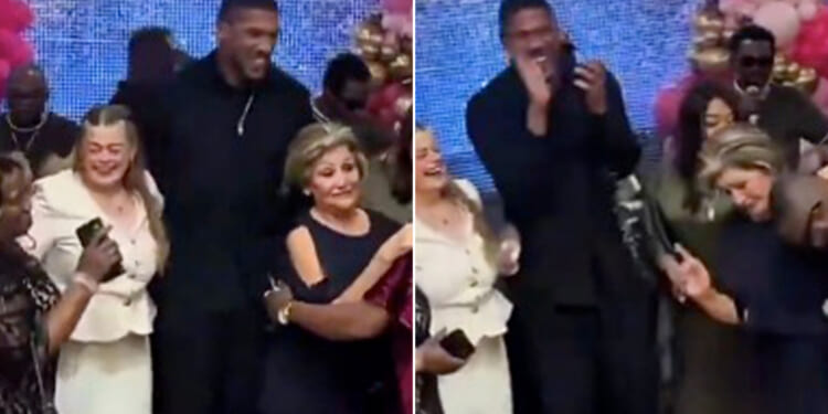 Anthony Joshua shares emotional Mother's Day dance with mums of his two best pals killed in horror car crash