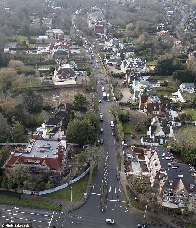 Pictured: Bishops Avenue - also known as Billionaire's Row