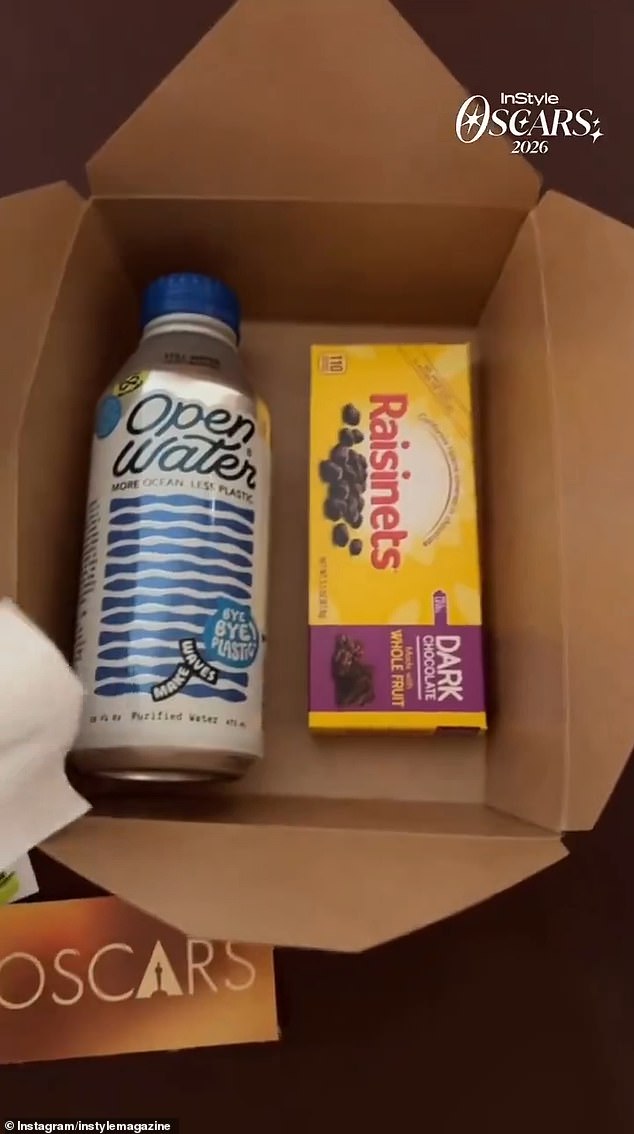 It comes after the Oscars were accused of being 'cheap' after a video of the measly snack box that was handed out to guests went viral online