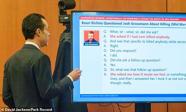 Summit County Prosecutor Brad Bloodworth described Richins as a ‘black widow’ who was motivated by money and an affair to murder her husband