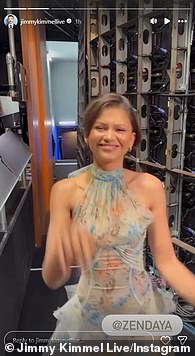 She had a huge grin on her face