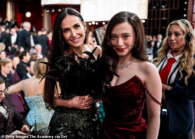 The Academy have been accused of ageism and sexism when it comes to picking winners. Notably, Demi Moore, 63, missed out on the win for The Substance last year , with Mikey Madison, 26, scooping the prize for Anora (pictured at Sunday's ceremony)