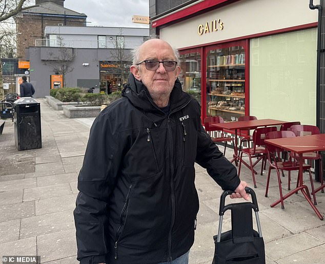 Locals and customers have rallied round, expressing their support for Gail's - with John Murray (pictured), 74, saying he will keep going there and to nearby Cafe Metro
