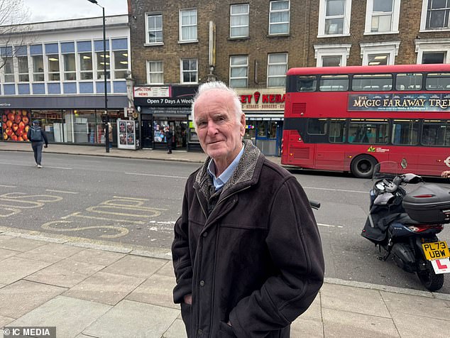 James Fitzpatrick (pictured), 85, called Gail's 'a big part of the area', adding: 'I'll keep visiting'