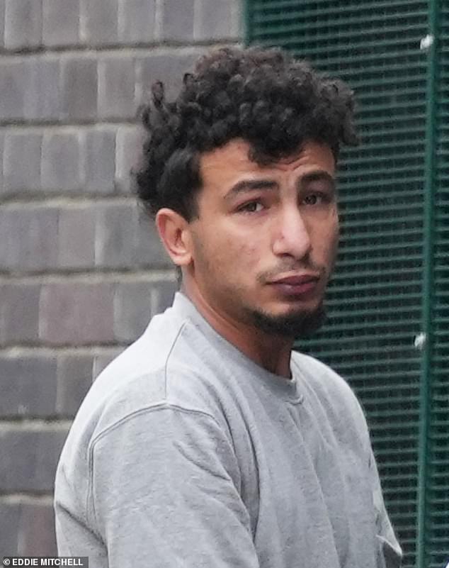 Ibrahim Alshafe, 25, is accused of raping a woman who was also attacked by two other men
