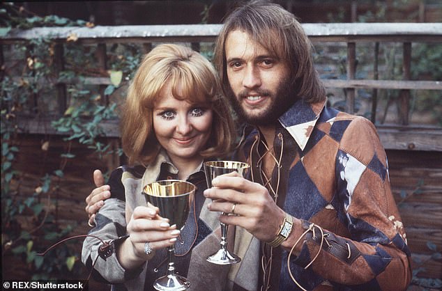 Lulu's whose marriage to Gibb officially ended in 1975 without the couple conceiving a child (pictured together in 1969)