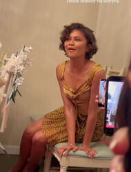 Moment Zendaya crashes wedding in Las Vegas chapel
