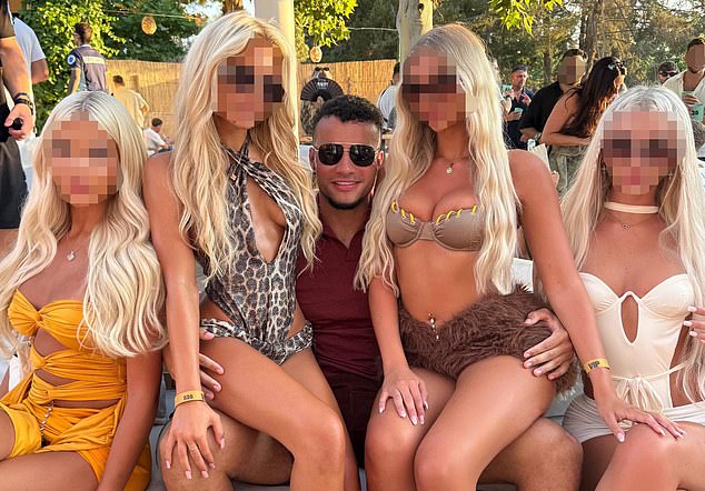 Sullivan, pictured centre, has built an enormous following online where he makes derogatory comments