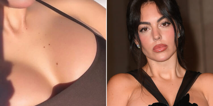 Georgina Rodriguez leaves little to the imagination with close-up busty display in just a bra