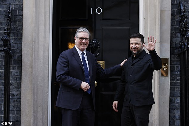 The Ukrainian president is in the UK for talks after the PM warned that soaring energy bills caused by Trump's attacks on Iran must not provide a 'windfall' for Vladimir Putin's war machine.