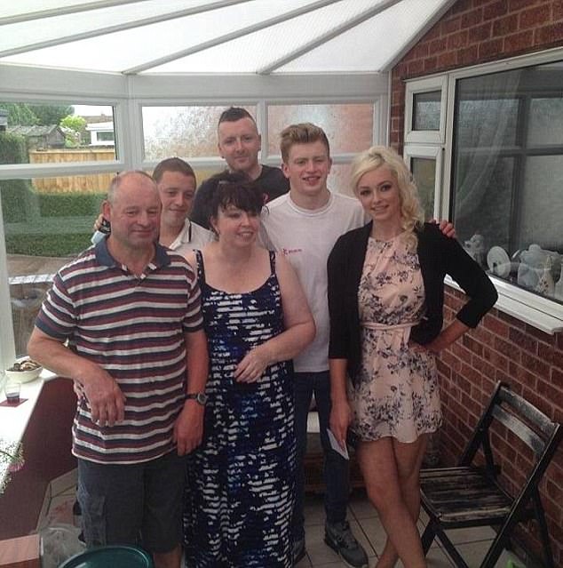 Bethany is one of Adam's three siblings, with the swimmer also having two brothers, James and Richard, who were both barred from the wedding (Pictured: the Peaty family in 2015, clockwise, Mark, James, Richard, Adam, Bethany and Caroline)