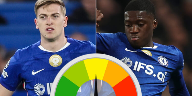 Mamadou Sarr suffers horror Champions League debut vs PSG but Liam Delap shows fighting spirit