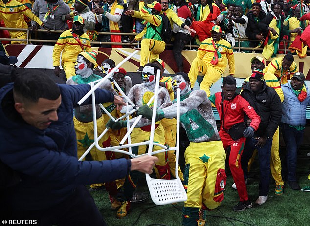 Senegal fans clashed with security in Rabat after the controversial late call