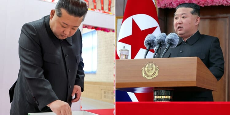 Kim Jong-un romps home with 99.9% of vote in sham North Korea election as tyrant pledges to make country 'less backward'