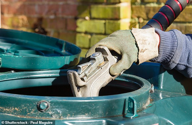 Price hikes: The cost of heating oil that 1.7 million households in Britain use as their main way to warm their homes has rocketed after the outbreak of the war in the Middle East