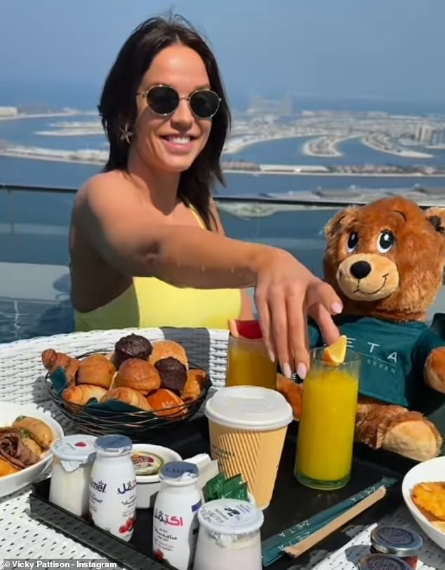 Vicky Pattison (pictured in Dubai) has claimed the city is still 'one of the safest places in the world' - as the Daily Mail has learned that behind the glitzy, public relations messages lies a more menacing reality
