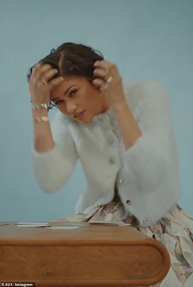 Elsewhere in the card game, Zendaya chose a card that asked her to imitate her co-star's 'most annoying habit'