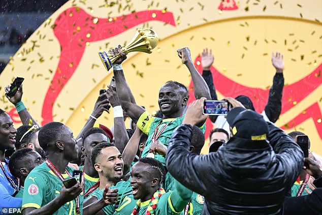 Sadio Mane and Co lifted the trophy back in January after a hugely controversial game