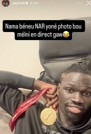 Pathe Cisse was another to post online, writing: I wish I could see a photo like this live soon'