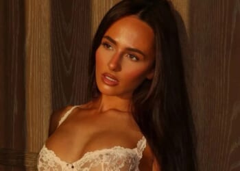 Love Island’s Lauren Wood sizzles in lacy white lingerie as she shows ex Harrison what he’s missing