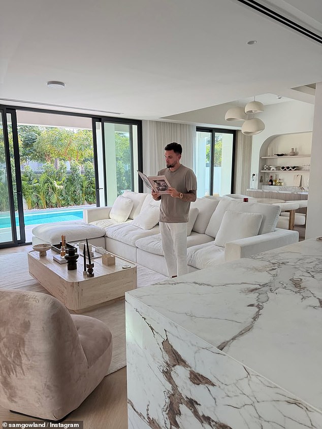 He proudly told how his grandest project yet involved the purchase of a villa for £1.5million which he extensively redesigned