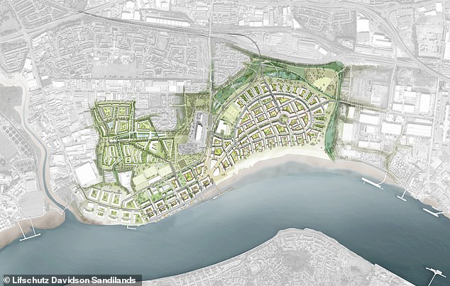 Among the features of the new masterplan are two public parks, three extra schools, a new health facility and commercial space, as well as the 20,000 homes