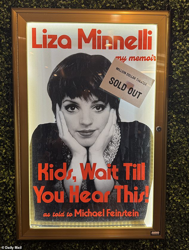 Liza Minnelli's event at the Million Dollar Theatre was also a special one for the actress. The historic theater was where her mom, Judy Garland, performed with her sisters Mary Jane and Virginia as the vaudeville group The Gumm Sisters