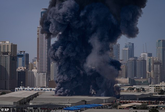 Iran retaliated to the US and Israeli strikes with a barrage of missiles at neighboring nations - some of which broke through air defense systems (seen in Dubai)