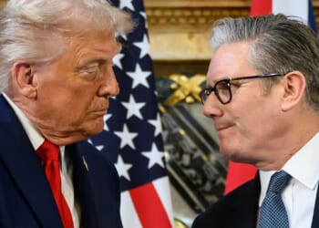 British military working with US to help reopen Strait of Hormuz after Trump vowed to break the blockade without allies