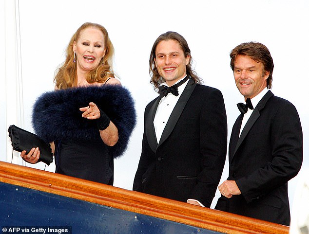 Ursula's most notable relationship was with Harry Hamlin after the star seduced him and got pregnant that same night. Their son Dimitri was born in 1980 (pictured together in 2006)