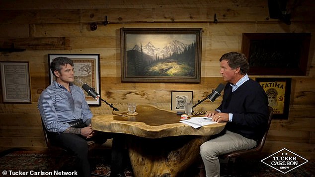 Carlson - who said he spent 'the last 24 hours' with Kent - led into an interview by playing a chat he had with Kent in 2024, where he predicted that the war would go badly before asking Kent to explain his letter