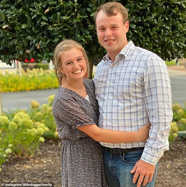 The father of the alleged victim confronted Duggar about what allegedly happened on Tuesday, at which time he admitted to his actions to the father and a detective in Tontitown, the Bay County Sheriff's Office said; Joseph is pictured with his wife of nine years, Kendra