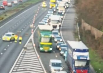 M3 closed near Heathrow Airport after two lorries crash and huge fuel spillage as drivers warned of long delays