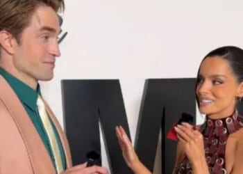 Watch Maura Higgins’ VERY awkward Robert Pattinson interview as she accidentally does the thing he hates
